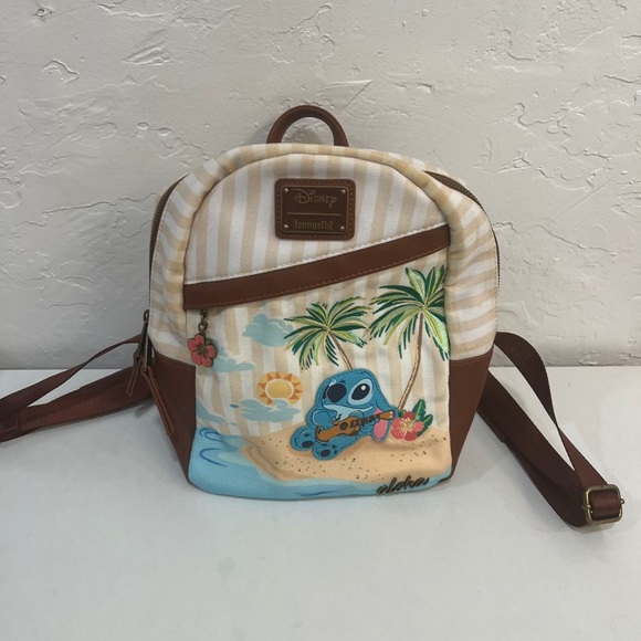 Loungefly Disney Lilo & Stitch: Stitch Tropical Beach Mini Backpacks - Picture 1 of 3